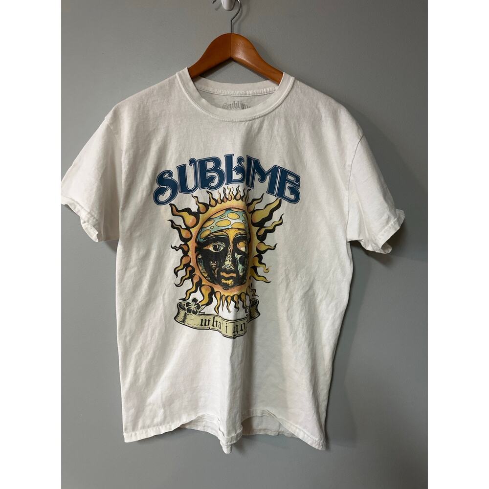 Sublime What I Got Graphic Band Tee White Cotton T Shirt Men’s Large Y2K Ska